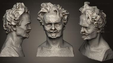 Busts and bas-reliefs of famous people (BUSTC_0747) 3D model for CNC machine